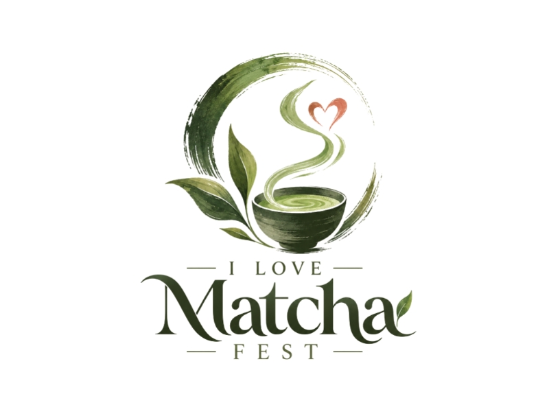 I Love Matcha Fest logo design by Marena
