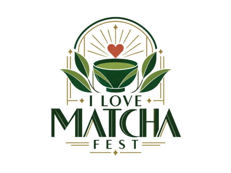 I Love Matcha Fest logo design by Marena