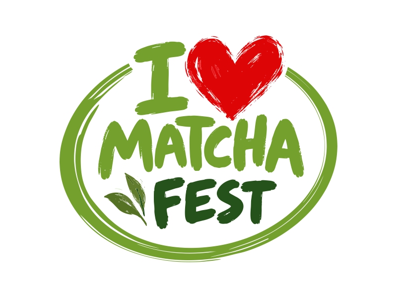 I Love Matcha Fest logo design by mutafailan