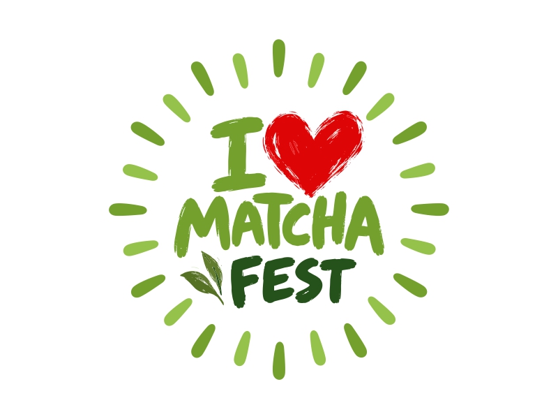 I Love Matcha Fest logo design by mutafailan