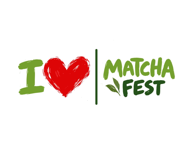 I Love Matcha Fest logo design by mutafailan