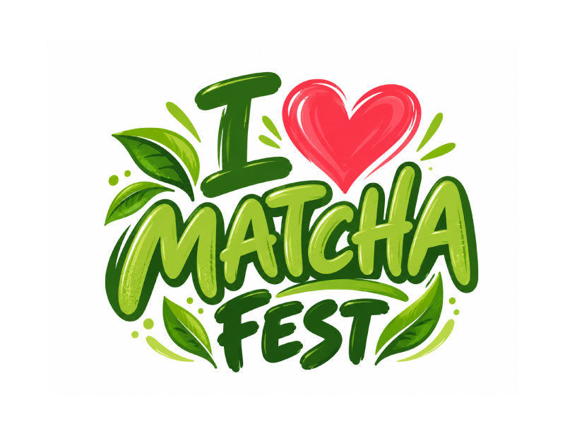 I Love Matcha Fest logo design by M Fariid