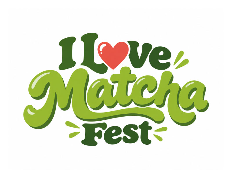 I Love Matcha Fest logo design by M Fariid