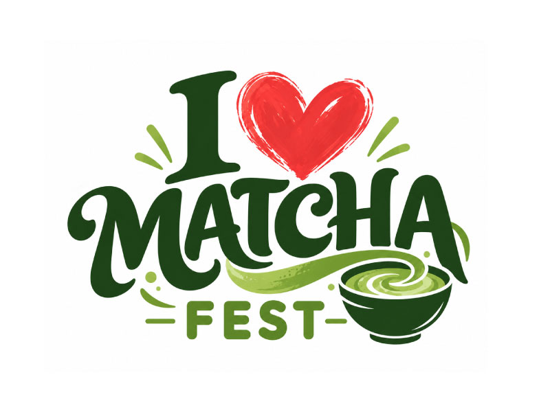 I Love Matcha Fest logo design by M Fariid