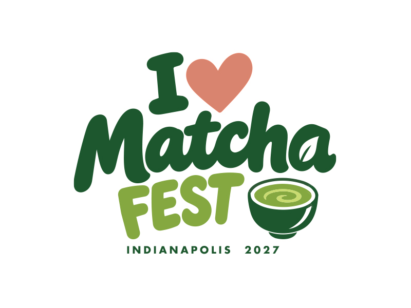 I Love Matcha Fest logo design by MarkindDesign