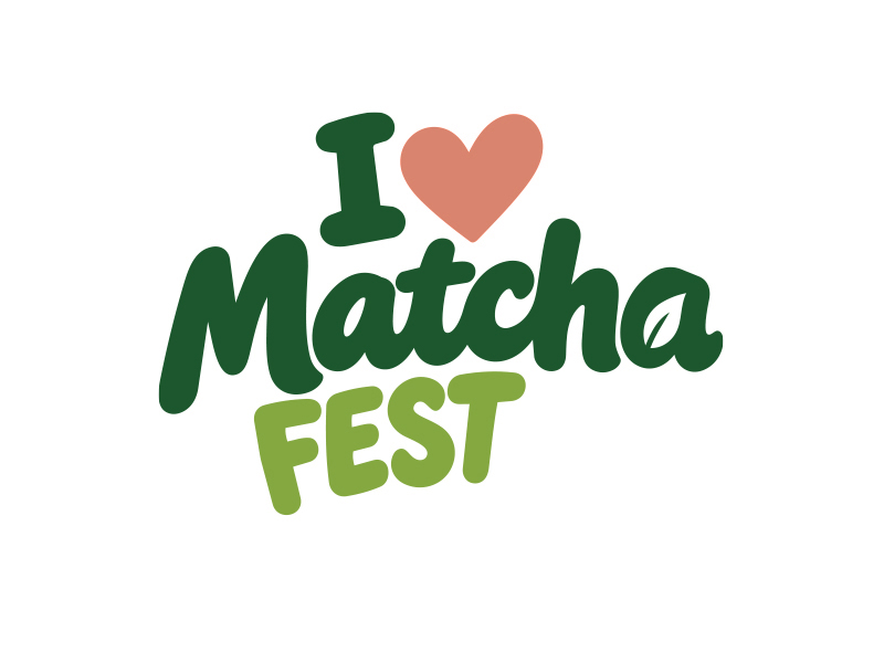 I Love Matcha Fest logo design by MarkindDesign