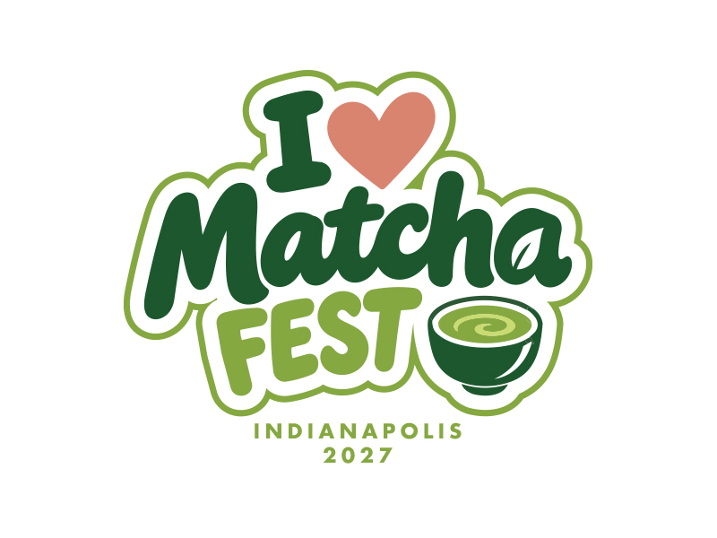 I Love Matcha Fest logo design by MarkindDesign