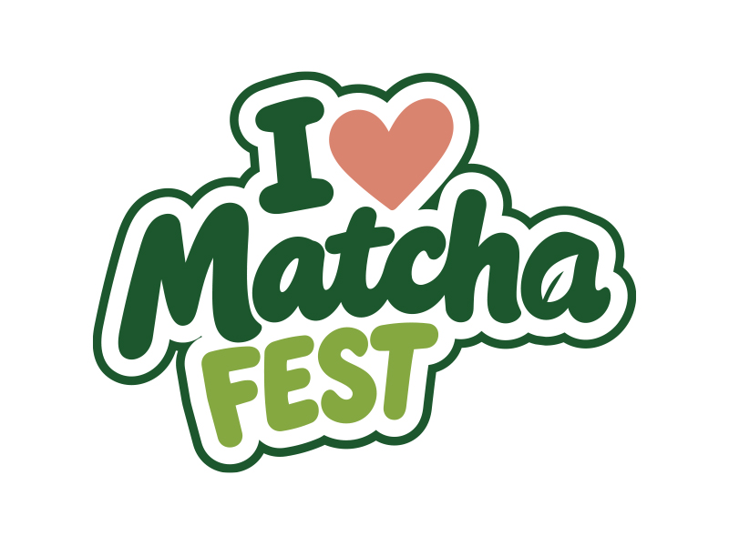 I Love Matcha Fest logo design by MarkindDesign