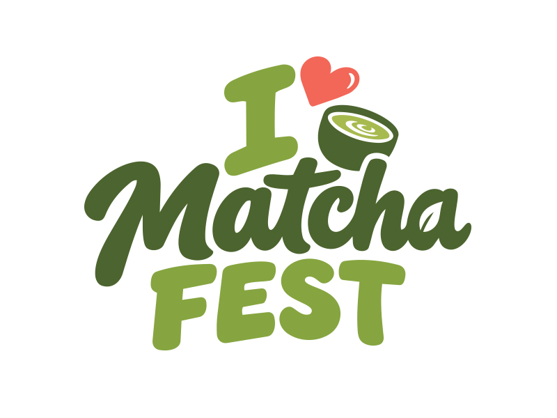 I Love Matcha Fest logo design by MarkindDesign