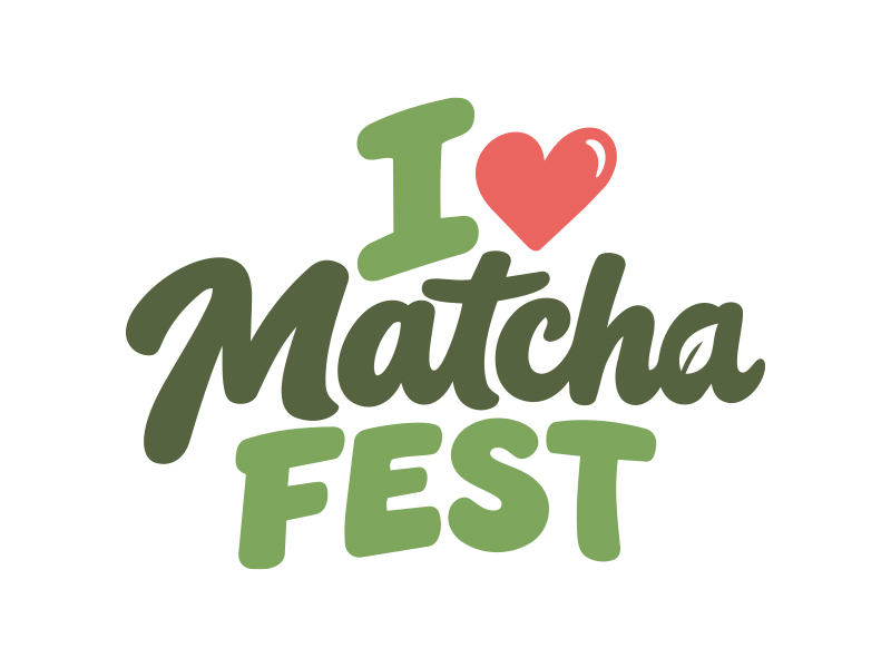 I Love Matcha Fest logo design by MarkindDesign
